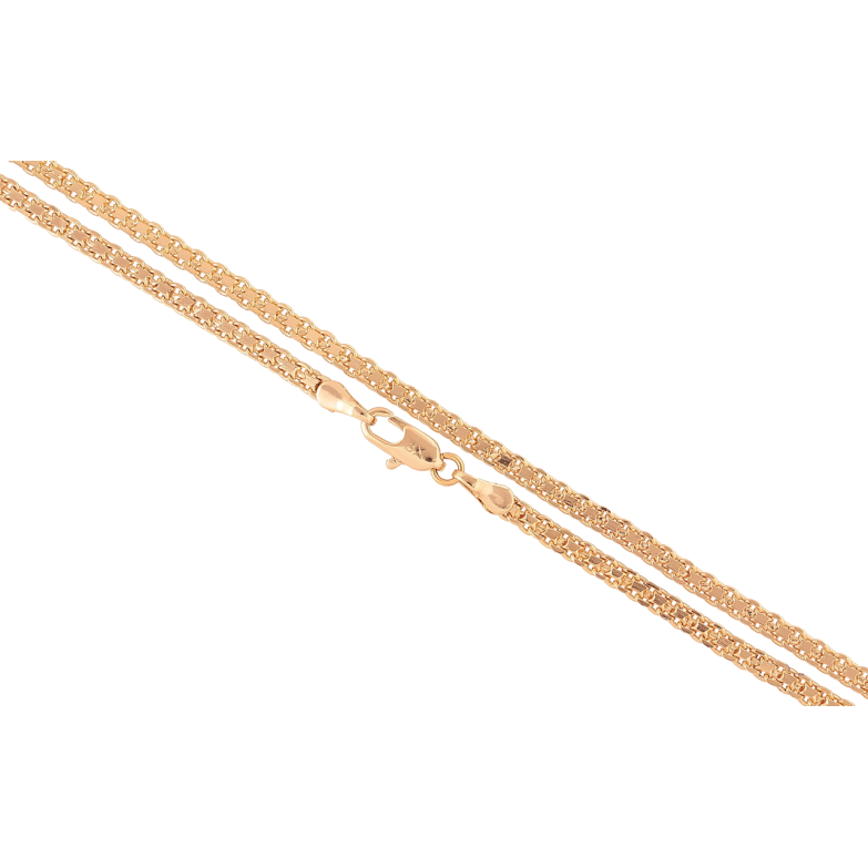 Цепочка Xuping Позолота 18K Плетение Итальянский Бисмарк длинна 43см х 3мм фото №4