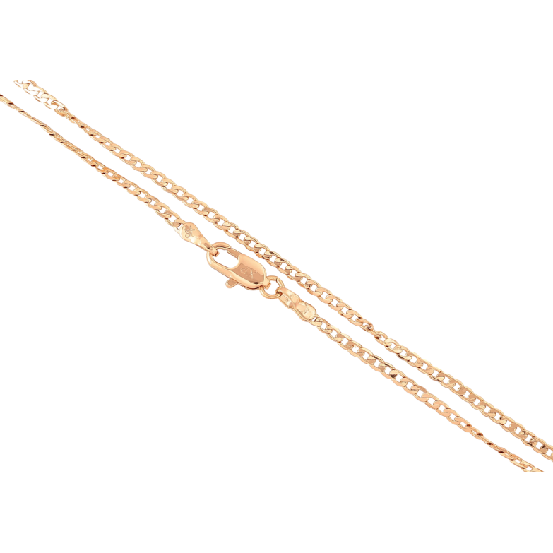 Ланцюжок Xuping Позолота 18K «Плетіння Панцирне перекручене» довжина 44см х 1.8мм фото №1