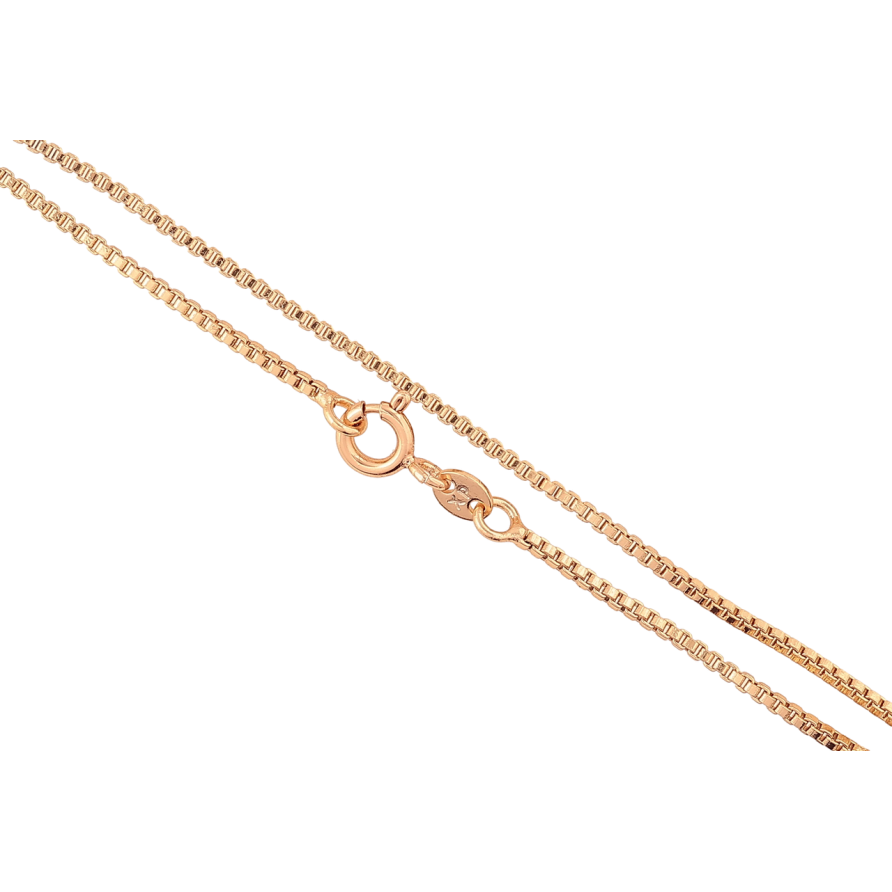 Ланцюжок Xuping Позолота 18K «Плетіння Венеціанське» довжина 49см х 1мм фото №1