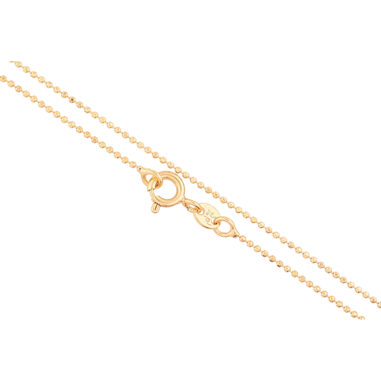 Ланцюжок Xuping Позолота 18K «Плетіння Перлина» довжина 44см х 0.8мм фото №1