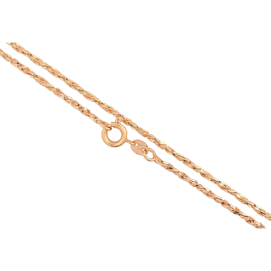 Ланцюжок Xuping Позолота 18K «Плетіння Фантазійне» довжина 45см х 1.5мм фото №1