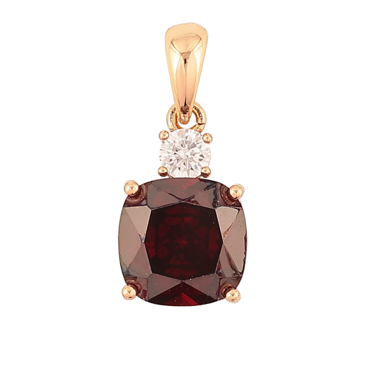 Кулон Xuping Позолота 18K Красный фианит с цирконием для цепочки до 5мм фото №9