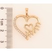 Кулон Xuping Позолота 18K Сердечко с надписью Мама для цепочки до 6мм фото №2