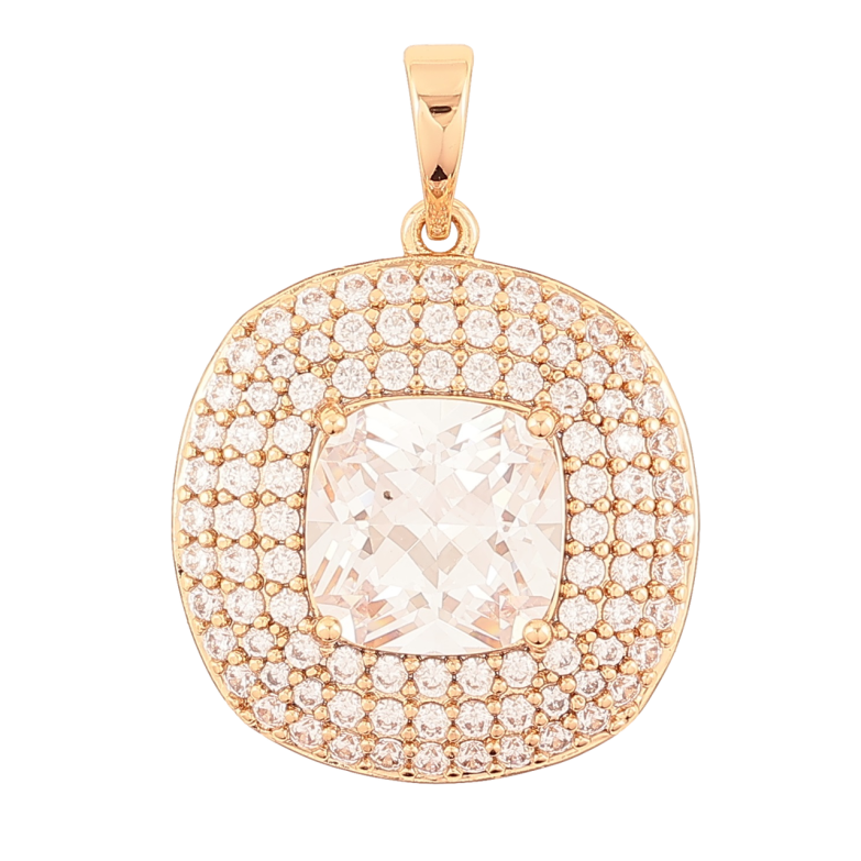 Кулон Xuping Позолота 18K Инкрустация цирконием с фианитом для цепочки до 6мм фото №1