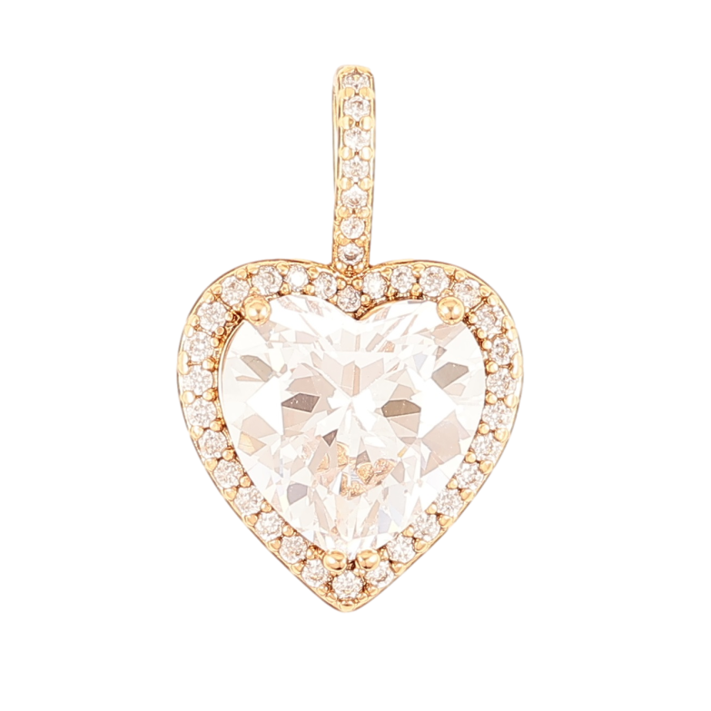 Кулон Xuping Позолота 18K Кристальное сердечко для цепочки до 5мм фото №16