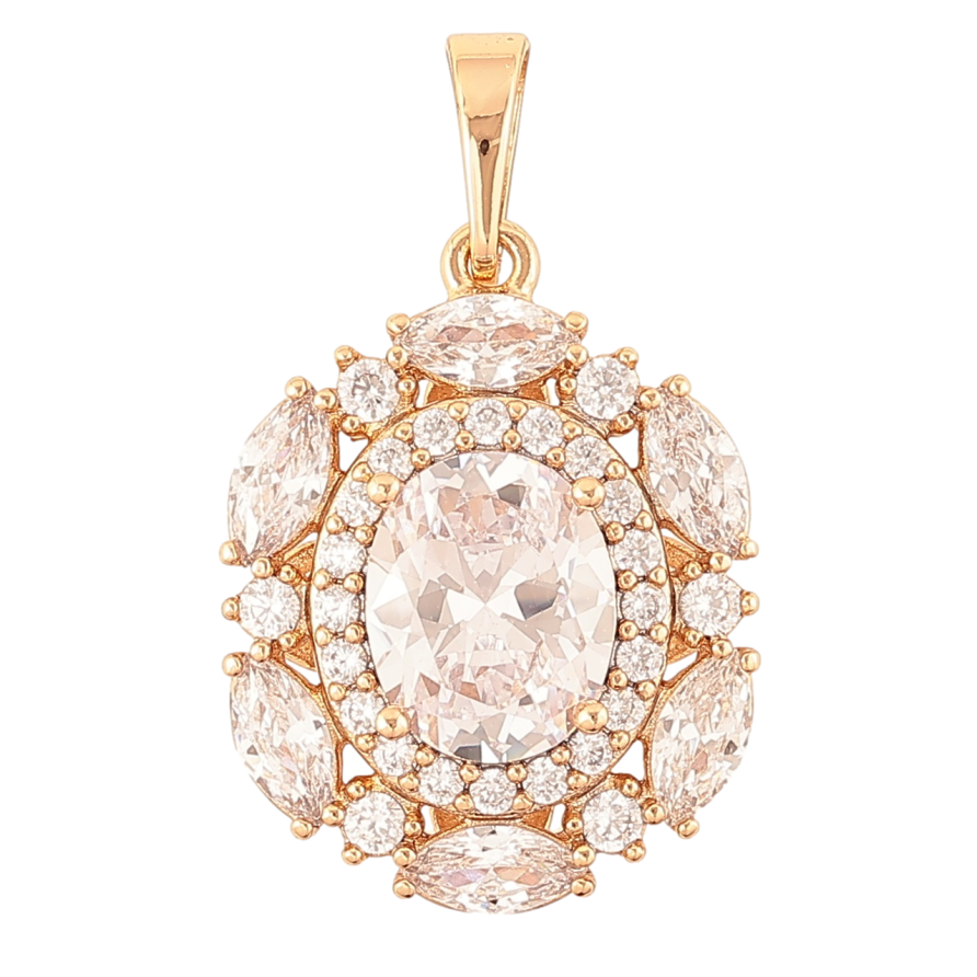 Кулон Xuping Позолота 18K «Інкрустація цирконієм» для ланцюжка до 5мм фото №1