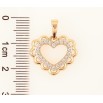 Кулон Xuping Позолота 18K «Ажурне сердечко з цирконієм» для ланцюжка до 6мм фото №2