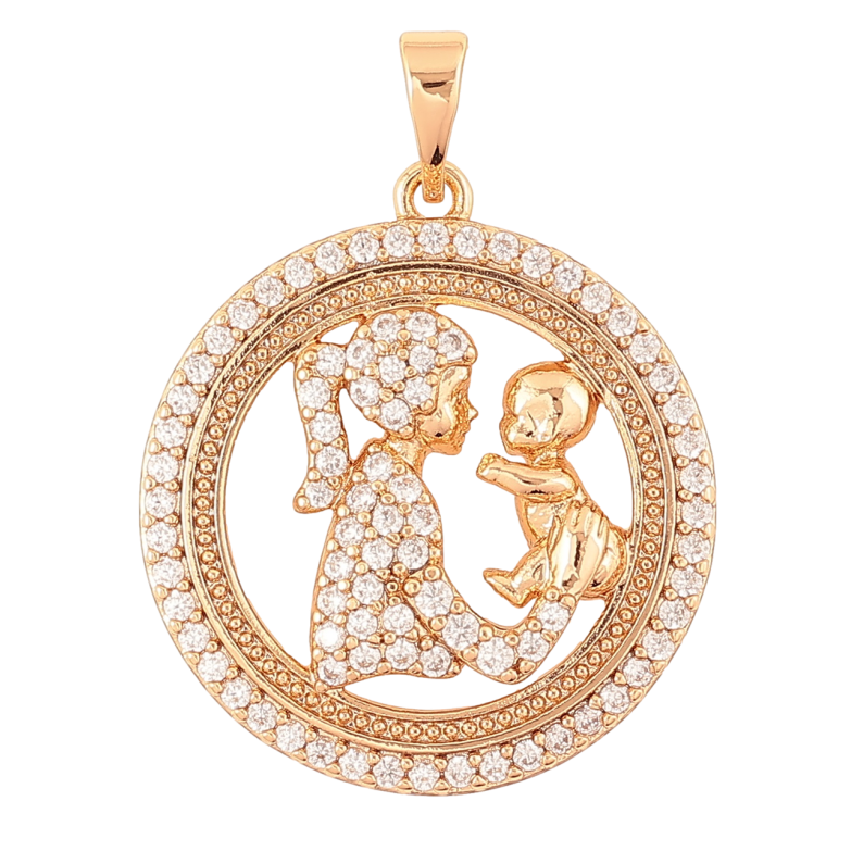 Кулон Xuping Позолота 18K «Щастя материнства» для ланцюжка до 5мм фото №5