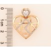Кулон Xuping Позолота 18K Декоративное сердечко с цирконием для цепочки до 4мм фото №2