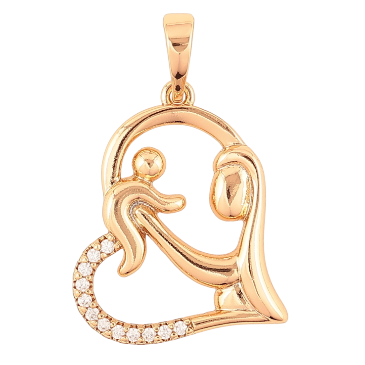 Кулон Xuping Позолота 18K «Щастя материнства» для ланцюжка до 6мм фото №2 Кулон Xuping Позолота 18K «Щастя материнства» для ланцюжка до 6мм фото №2