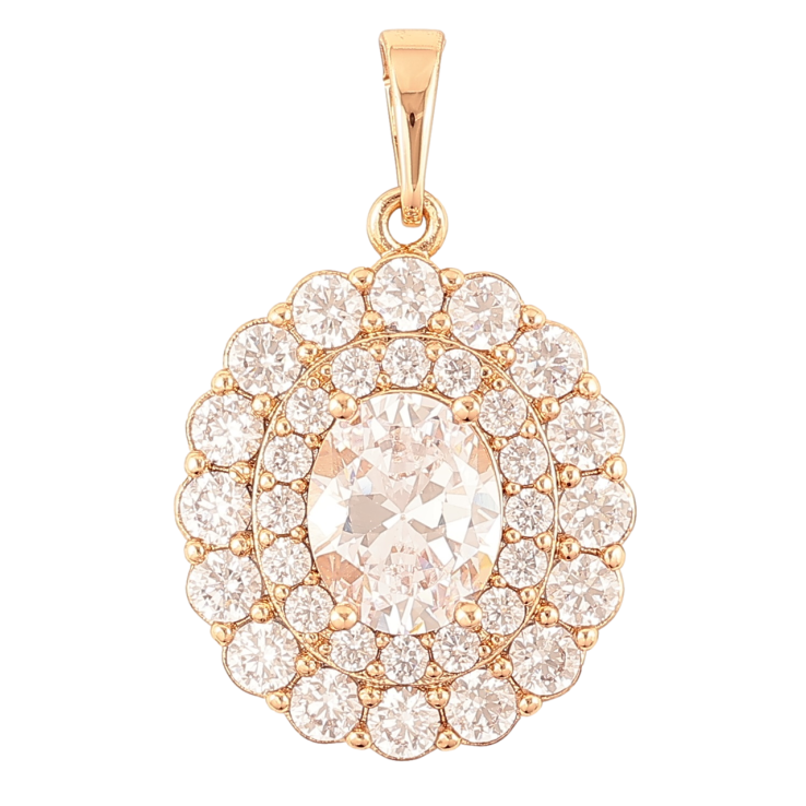 Кулон Xuping Позолота 18K «Інкрустація цирконієм» для ланцюжка до 6мм фото №4