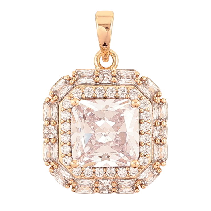 Кулон Xuping Позолота 18K Кристалл в обрамлении циркония для цепочки до 6мм фото №22