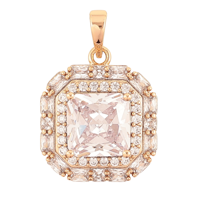 Кулон Xuping Позолота 18K Кристалл в обрамлении циркония для цепочки до 6мм фото №1