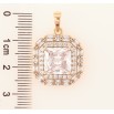 Кулон Xuping Позолота 18K Кристалл в обрамлении циркония для цепочки до 6мм фото №2