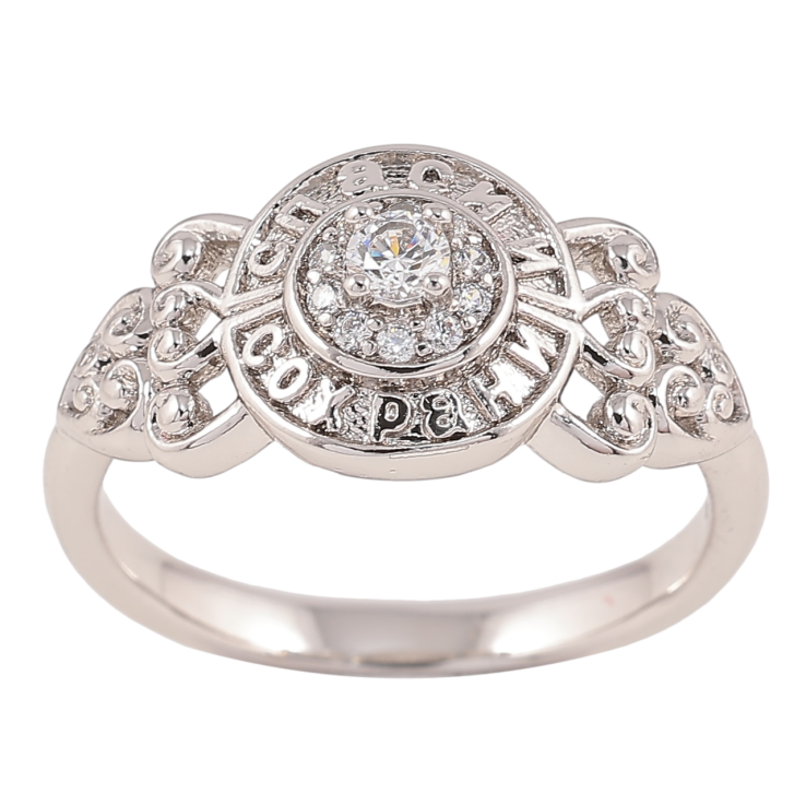 Каблучка Xuping Родій Напис «Спаси і Збережи» з декоративним візерунком» фото №3