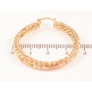 Серьги Xuping Позолота 18K кольца (конго) Декоративный узор ø 3.5см фото №2