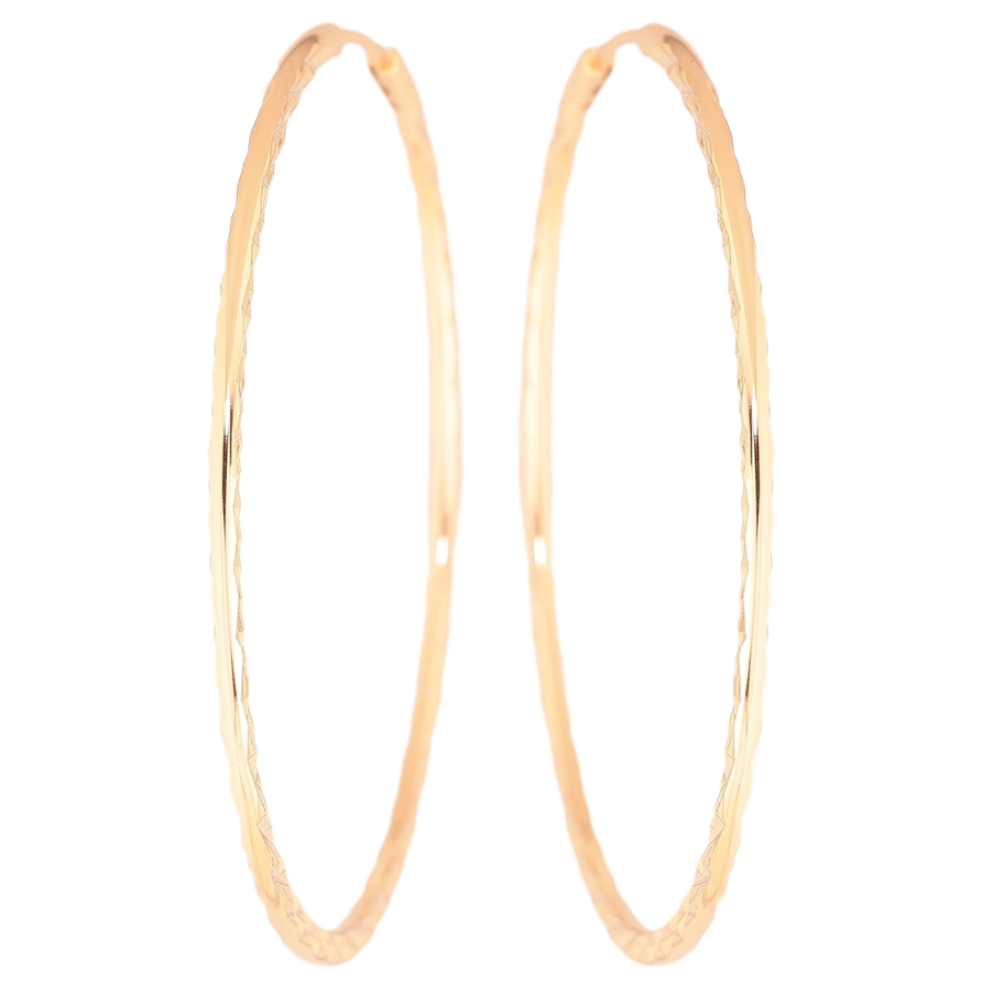 Серьги Xuping Позолота 18K кольца (конго) Декоративный узор ø 5.3см фото №1