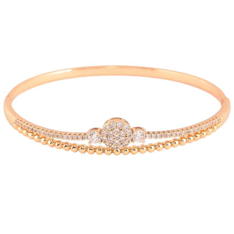 Браслет Xuping Позолота 18K Узор с инкрустацией цирконием ø 6см фото №18