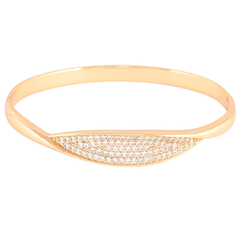 Браслет Xuping Позолота 18K «Інкрустація цирконієм» ø 6см фото №1