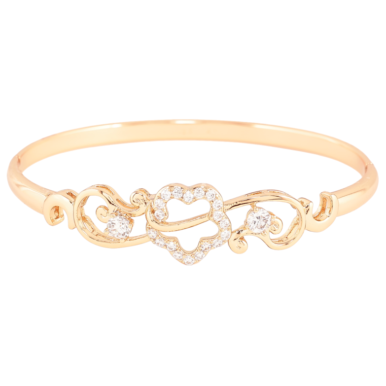 Браслет Xuping Позолота 18K «Квітковий візерунок з цирконієм» ø 6см фото №16