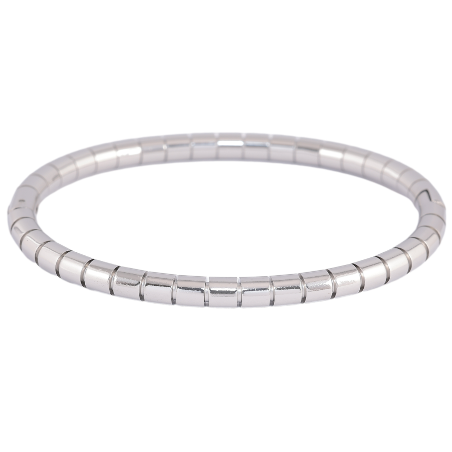 Браслет Xuping ТТМ Stainless Steel колір Родій «Декоративний візерунок» ø 6.1см фото №1