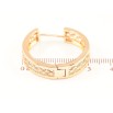 Сережки Xuping Позолота 18K колечка «Різьблений візерунок» фото №2