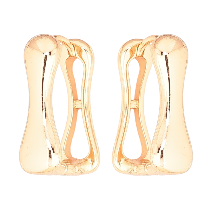 Сережки Xuping Позолота 18K колечка «Фігурні» фото №15 Сережки Xuping Позолота 18K колечка «Фігурні» фото №15