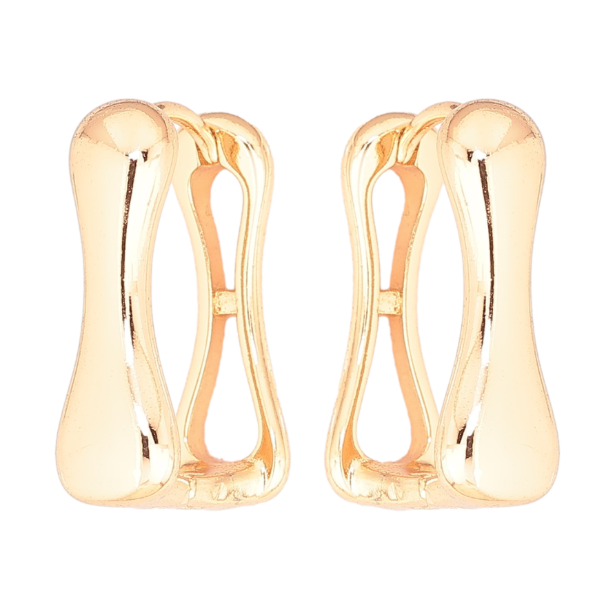 Сережки Xuping Позолота 18K колечка «Фігурні» фото №1