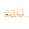 Сережки Xuping Позолота 18K колечка «Фігурні» фото №2