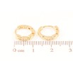 Серьги Xuping Позолота 18K колечки Декоративный узор фото №2