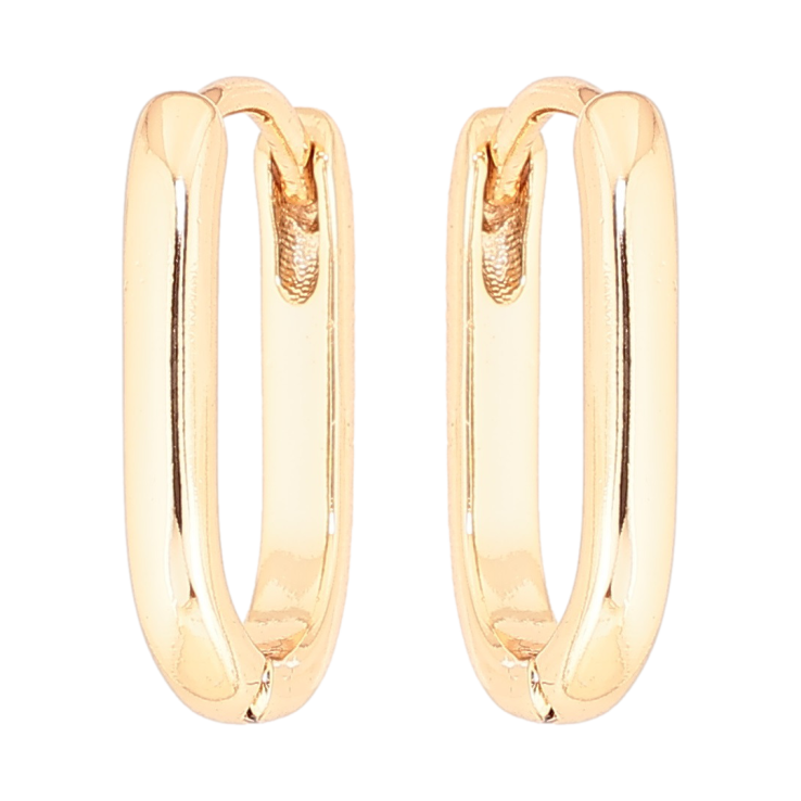 Серьги Xuping Позолота 18K колечки Овальные фото №20