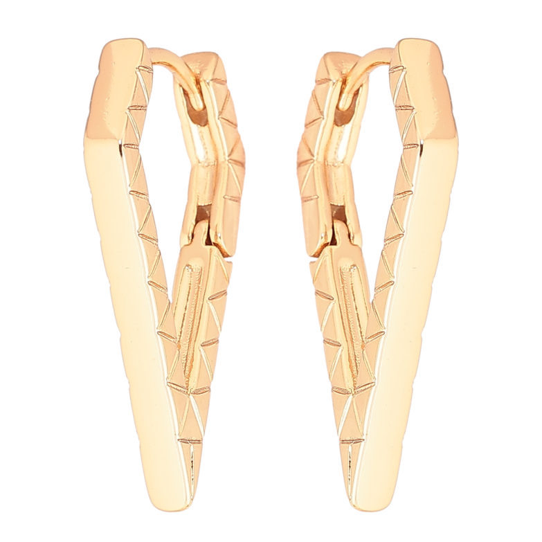 Серьги Xuping Позолота 18K колечки Декоративный узор фото №1