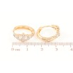 Серьги Xuping Позолота 18K колечки Инкрустация цирконием фото №2