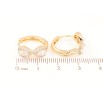 Серьги Xuping Позолота 18K колечки Узор с цирконием фото №2 Серьги Xuping Позолота 18K колечки Узор с цирконием фото №2