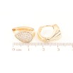 Серьги Xuping Позолота 18K колечки Капельки с инкрустацией цирконием фото №2 Серьги Xuping Позолота 18K колечки Капельки с инкрустацией цирконием фото №2