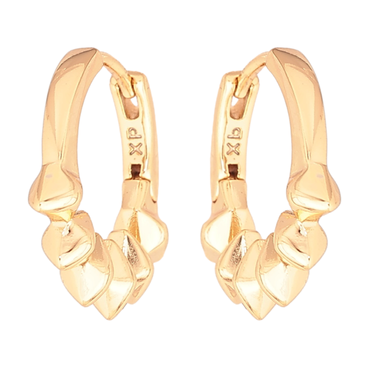 Серьги Xuping Позолота 18K колечки Декоративный узор фото №24