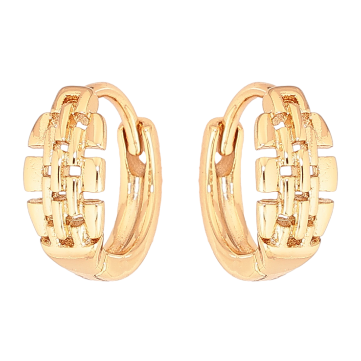 Серьги Xuping Позолота 18K колечки Декоративный узор фото №10