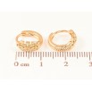 Серьги Xuping Позолота 18K колечки Декоративный узор фото №2 Серьги Xuping Позолота 18K колечки Декоративный узор фото №2