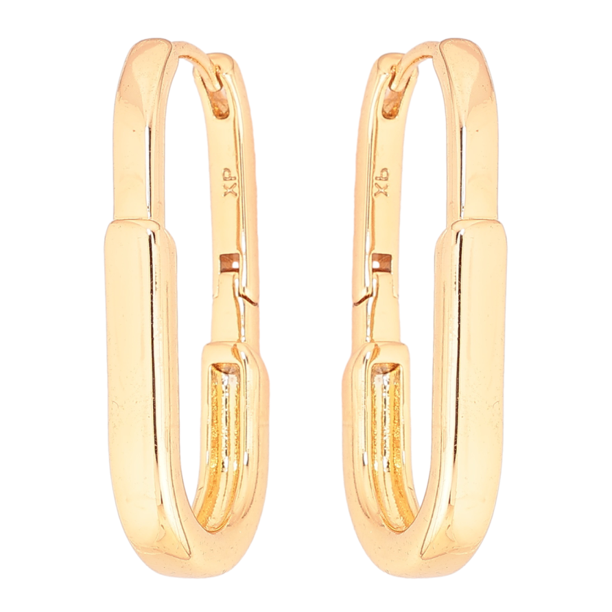 Сережки Xuping Позолота 18K колечка «Овальні» фото №1