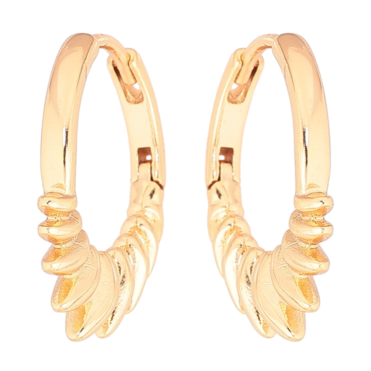 Серьги Xuping Позолота 18K колечки Декоративный узор фото №25