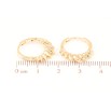 Серьги Xuping Позолота 18K колечки Декоративный узор фото №2