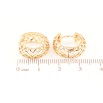 Сережки Xuping Позолота 18K колечка «Різьблений візерунок» фото №2 Сережки Xuping Позолота 18K колечка «Різьблений візерунок» фото №2