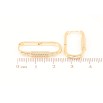 Серьги Xuping Позолота 18K колечки Декоративный узор фото №2