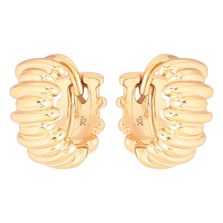 Серьги Xuping Позолота 18K колечки Декоративный узор фото №5 Серьги Xuping Позолота 18K колечки Декоративный узор фото №5