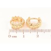 Серьги Xuping Позолота 18K колечки Декоративный узор фото №2