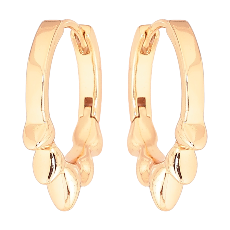 Серьги Xuping Позолота 18K колечки Декоративный узор фото №3