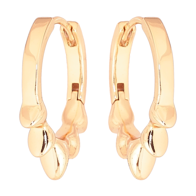 Сережки Xuping Позолота 18K колечка «Декоративний візерунок» фото №1