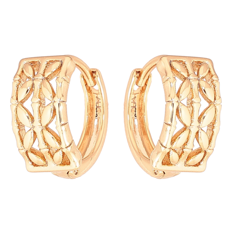 Серьги Xuping Позолота 18K колечки Декоративный узор фото №7