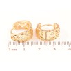 Серьги Xuping Позолота 18K колечки Резной орнамент фото №2 Серьги Xuping Позолота 18K колечки Резной орнамент фото №2