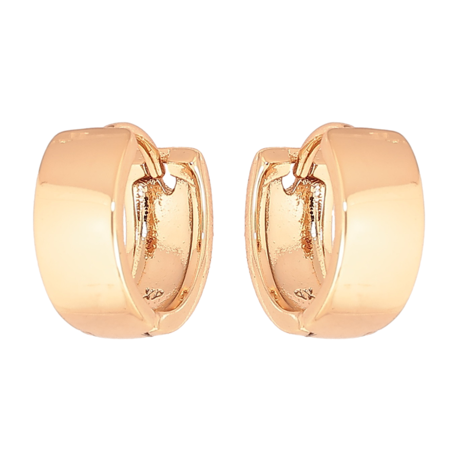 Серьги Xuping Позолота 18K колечки Классика, шир. 5мм ø 13мм фото №1